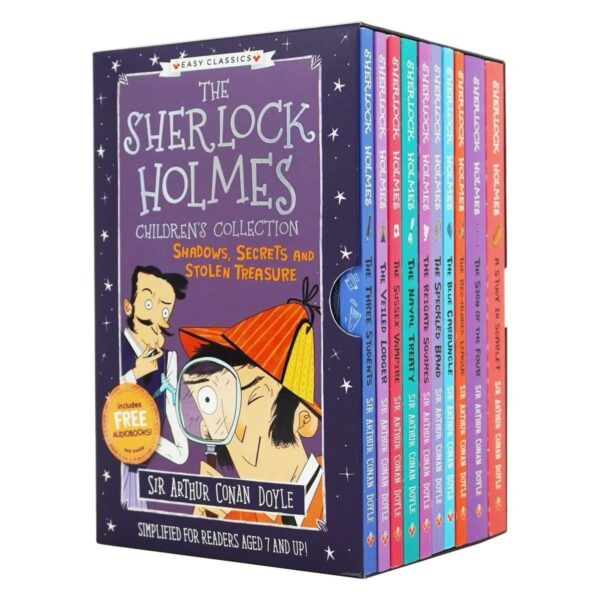 The Sherlock Holmes Children's Collection: Shadows, Secrets and Stolen Treasure 10 Book Box Set Paperback