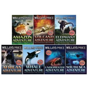 Reading age 9 - 12 years Hal & Roger Hunt Adventures Book Series Books 1 - 7 Collection Set by Willard Price (Amazon Adventure, South Sea, Underwater, Volcano, Whale, African & Elephant) Paperback – January 1, 2021 by Willard Price