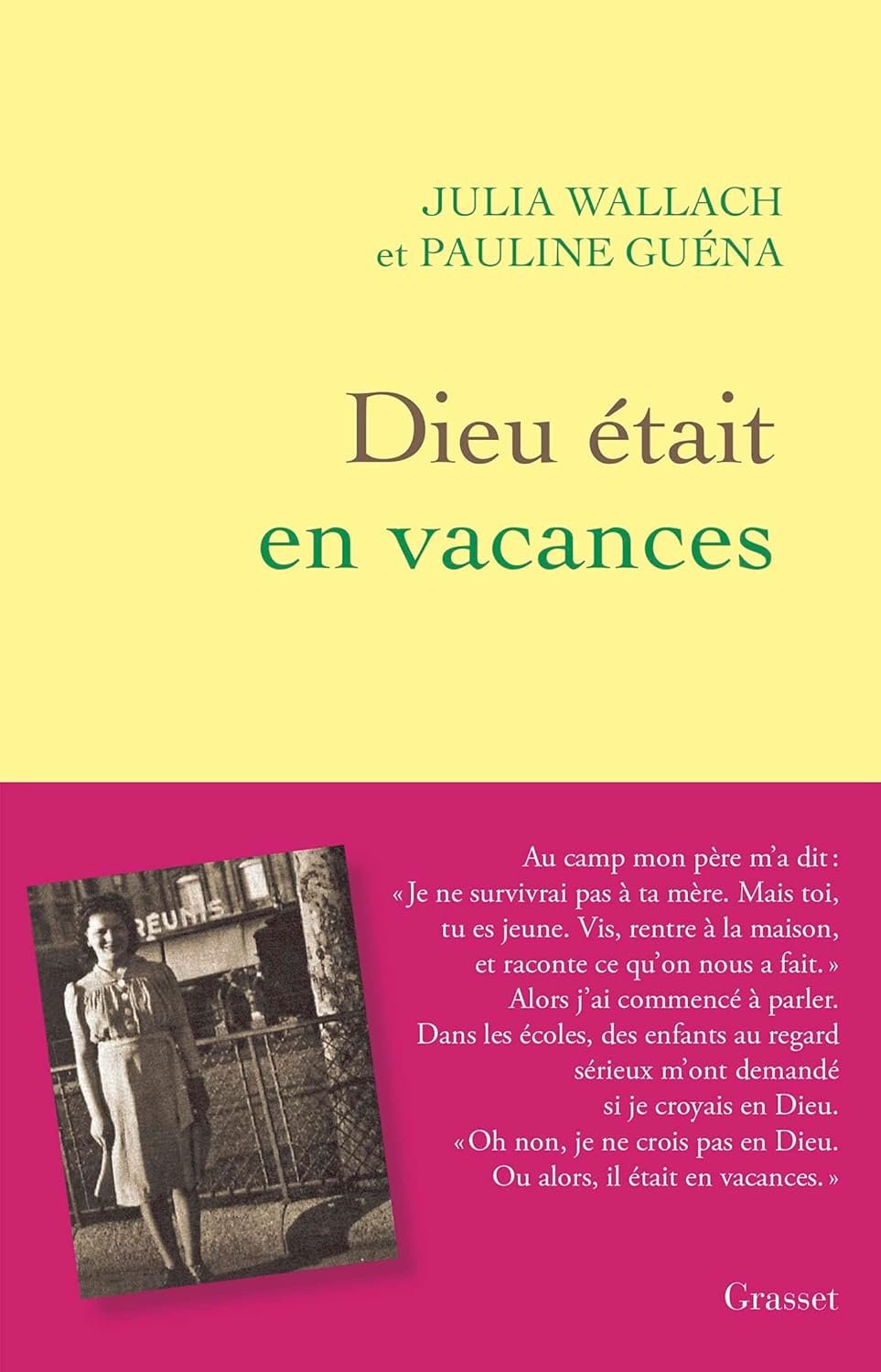 Dieu était en vacances French Edition by Julia Wallach
